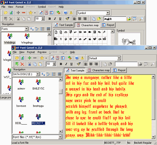 AT Font Genet Screenshot
